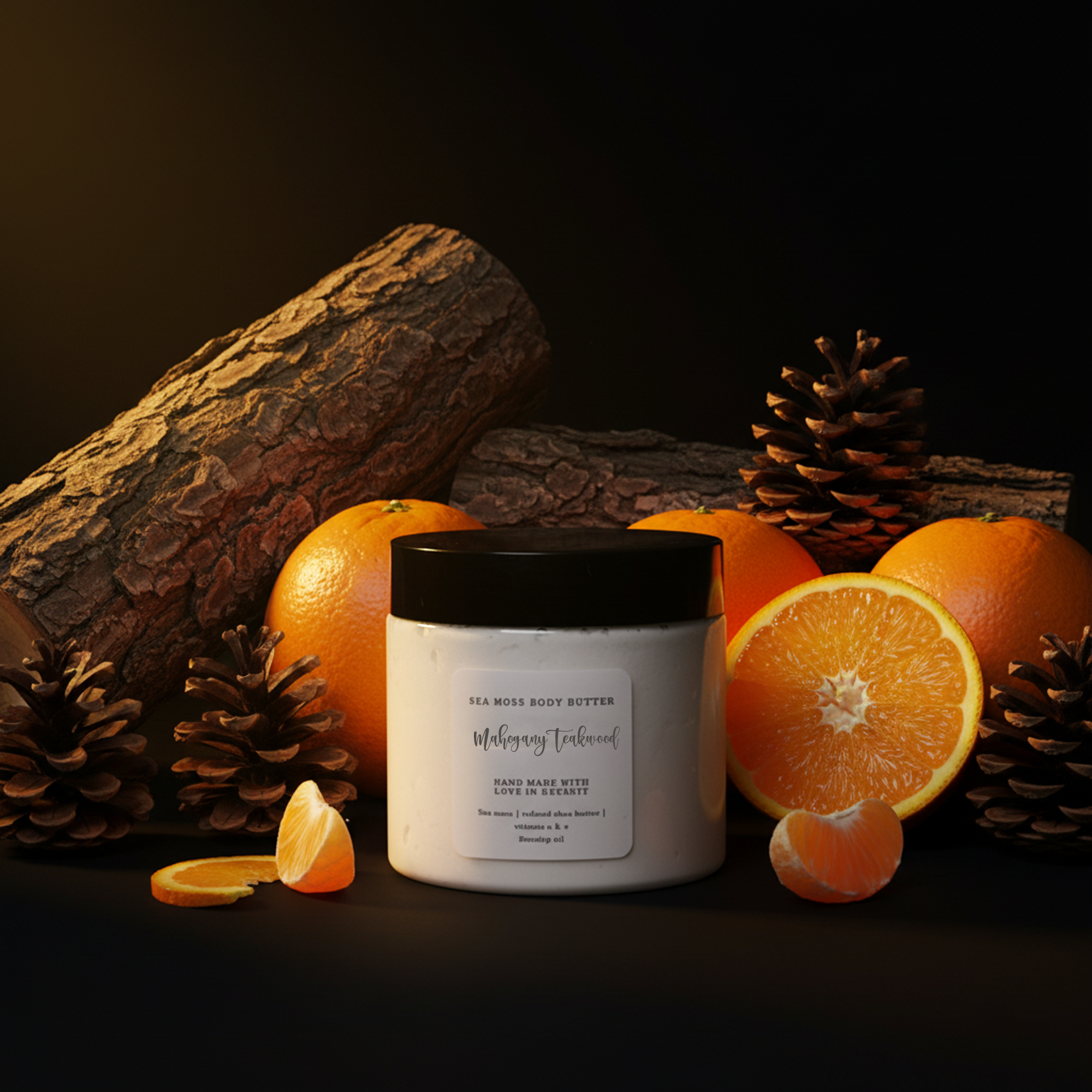 Mahogany Teakwood sea moss body butter